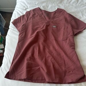 Women’s small one pocket Zamora scrub top pink